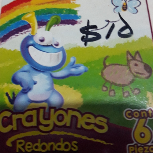 crayones vividel 6 pzas