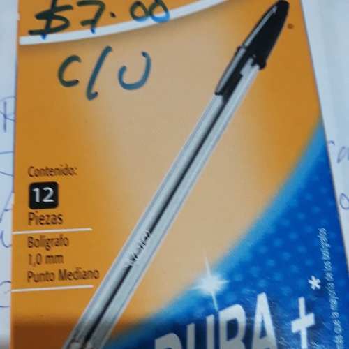 Boligrafo bic cristal med negro