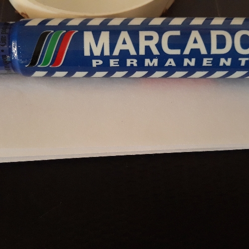 Marcador permanente Azul