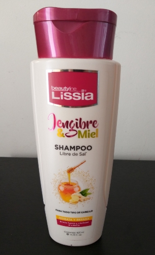 Shampoo Lissia con jengibre y miel 425 ml