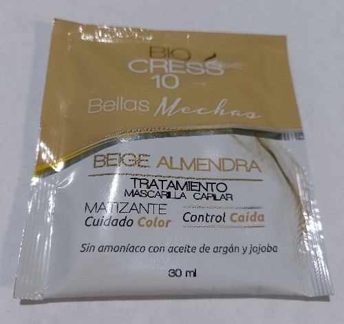 Matizante Biocress Beige Almendra sobre 30 ml