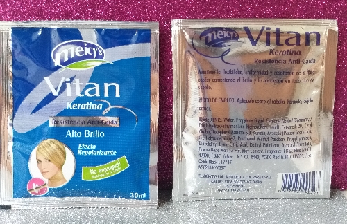 Tratamiento anticaida efecto repolarizante keratina Meicy sobre 30ml