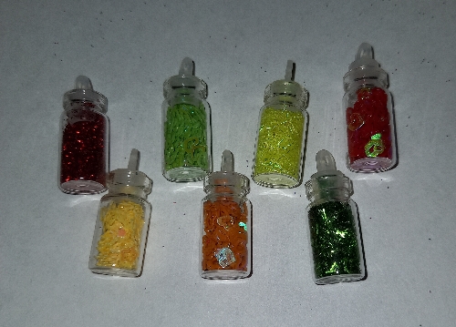 Gemas decorativas para uñas frasco pequeño