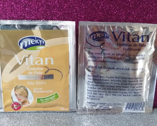 Tratamiento fortificante embrión de pato Meicy sobre 30 ml