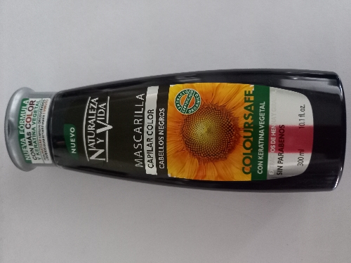 Mascarilla matizante negra naturaleza y vida 300ml