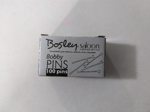 Pinzas cabello negras Bosley caja