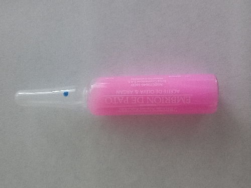 Ampolla capilar embrión de pato Pearl rosado