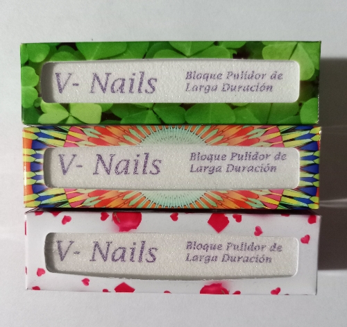 Bloque pulidor de uñas V-Nails caja
