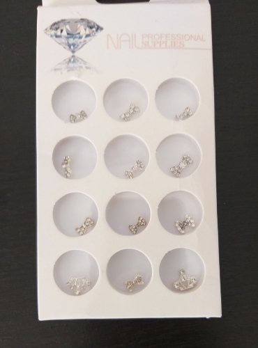 Piedras decorativas Moños y coronas para uñas Bilu1916-8