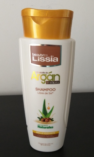 Shampoo Lissia con aceite de argán y sábila 425 ml