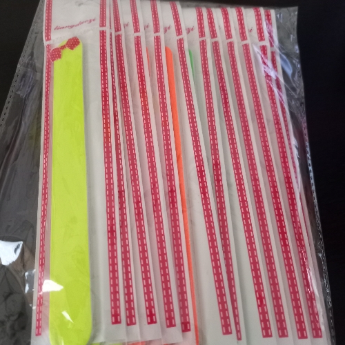Limas de uñas acolchadas Neón recta