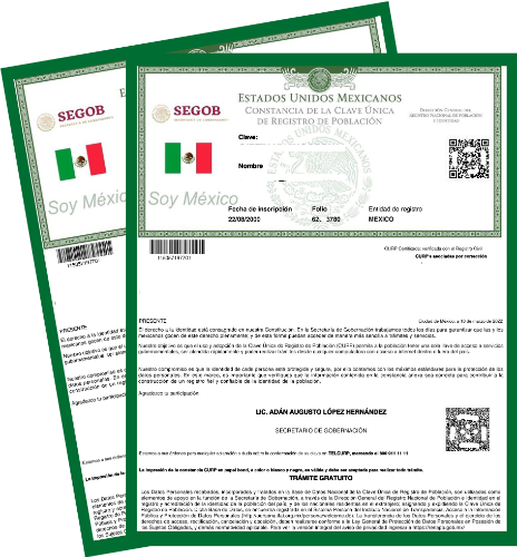 CURP Consulta P/Bond Color