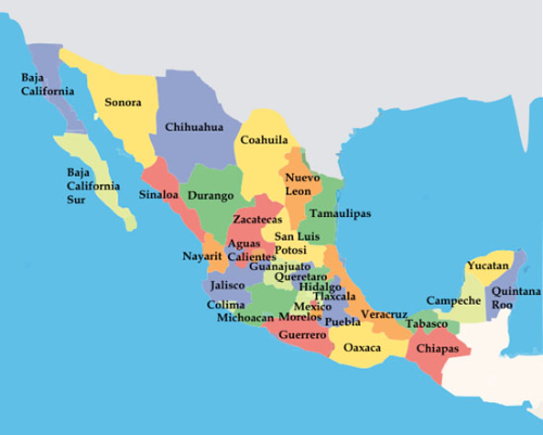 Mapa a color