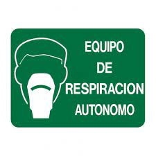 Cartel Equipo de respiración autónomo