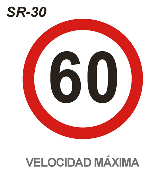 Limite de velocidad 60
