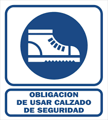 OBLIGACION DE USAR CALZADO DE SEGURIDAD GRANDE