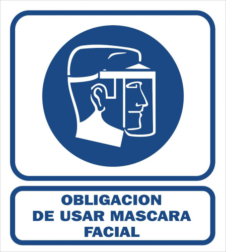 OBLIGACION DE USAR MASCARA FACIAL GRANDE