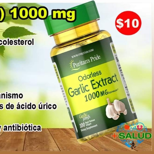 Garlic ( Ajo ) 1000mg 100 Cápsulas