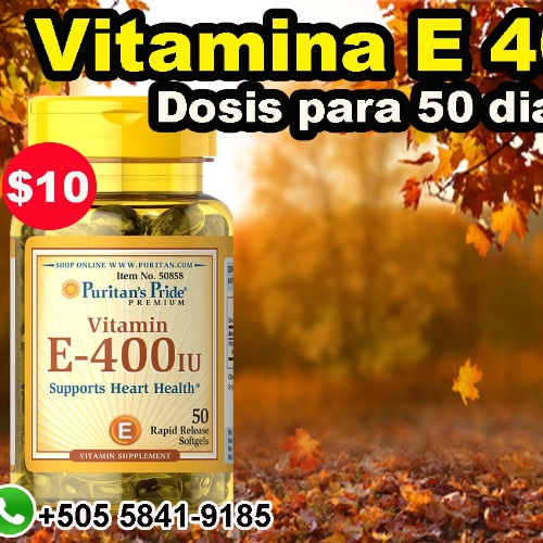 Vitamina E 400iu 50 Cápsulas