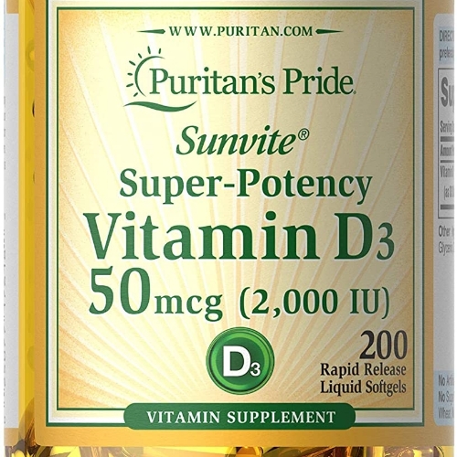 Vitamina D3 2000iu 200 Soft Gel