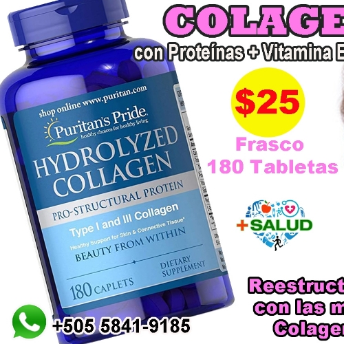 Colágeno Hidrolizado 180 Tabletas