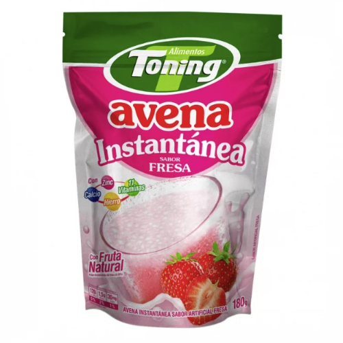 Avena Toning Instantánea Fresa Bolsa x 180 gr