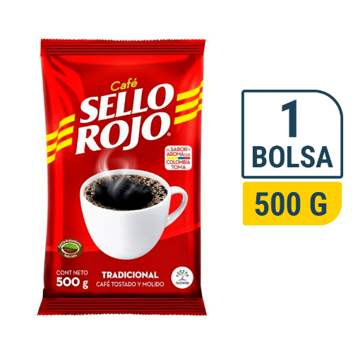 Cafe Sello Rojo Bolsa x 500 gr