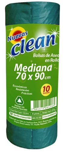 Bolsa Basura Tzo Clean Bio Roll 70 x 90 cm