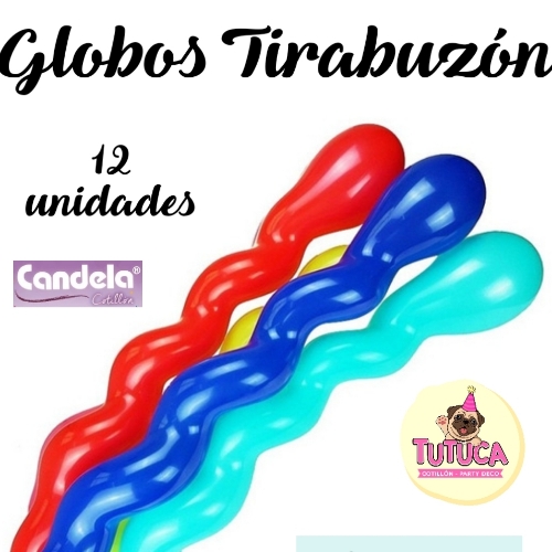 Globos Tirabuzón x 12 u.