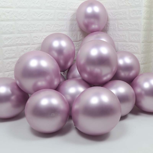 Globos Cromados 5" Rosa Claro x unidad