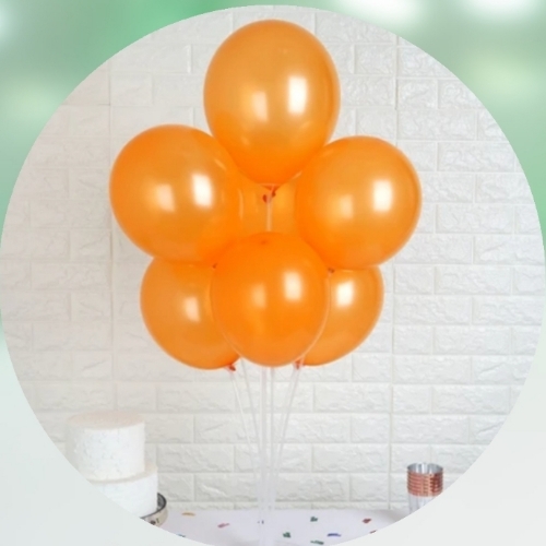Globo Perlado 12"  Naranja x 25 u.