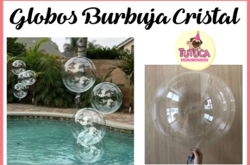 Globos Burbuja Cristal 13" x  unidad (33cm)