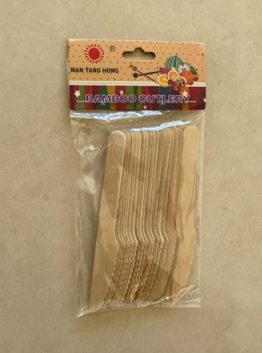 Tenedores de Bamboo x 10 u