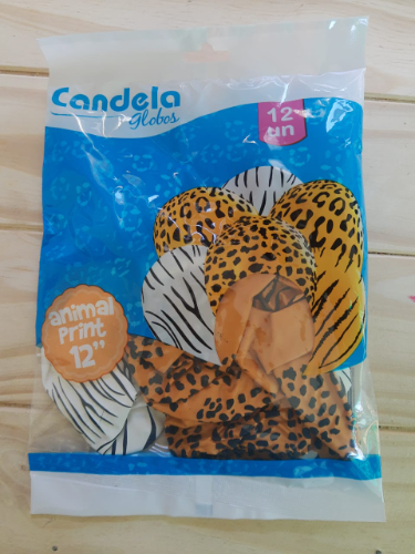 Globos Animal Print 12" x 12 unidades