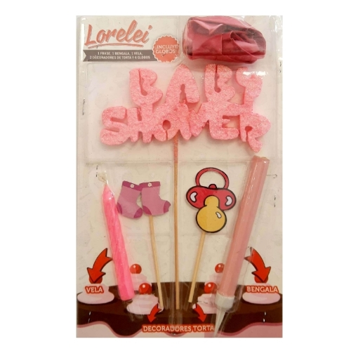 Kit Festejo Motivo Baby Shower Rosa
