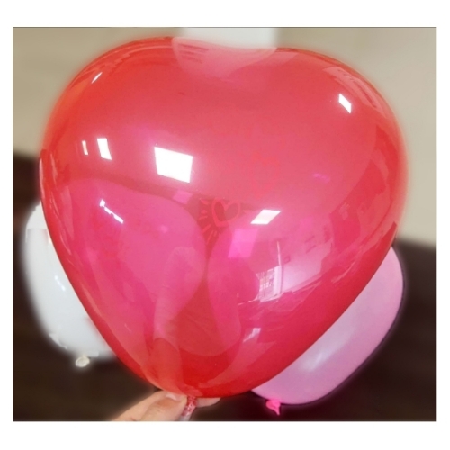 Globos Forma Corazón Liso Surtido 12" x 12 u.