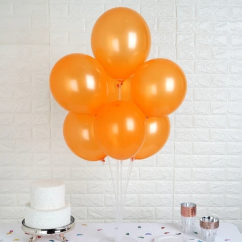 Globos Perlados Naranja 9" 50 u
