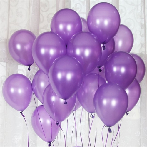 Globo Perlado Violeta 12" 25 u.