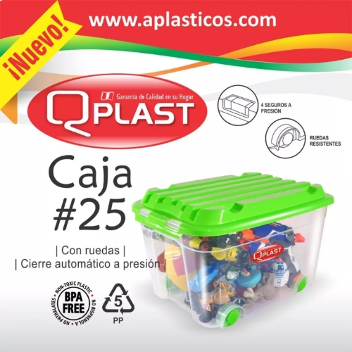 CAJA #25  ORGANIZADORA C/R QPLAST