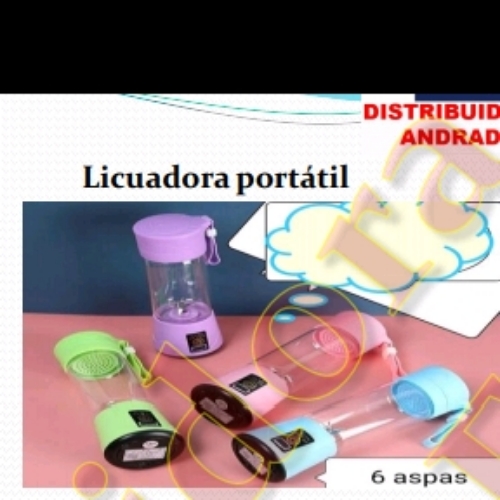 LICUADORA PORTATIL 6 ASPAS  IMPORT