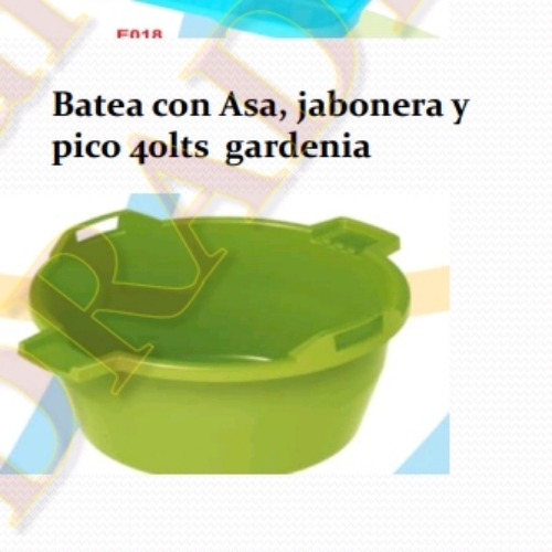 BATEA GARDENIA 40 LTS (ASA, JABONERA Y PICO) URPI