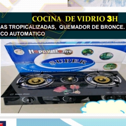 COCINAS DE VIDRIO 3H IMPORT