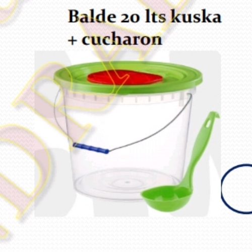 BALDE KUSKA 20 LTS + CUCHARON SUMAC