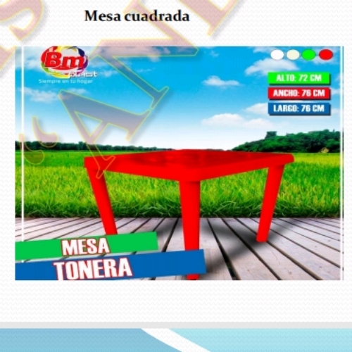 MESA TONERA CUADRADO BM