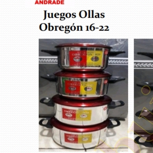 JUEGO DE OLLAS 16/22 GUISERAS PESADAS - ADEX