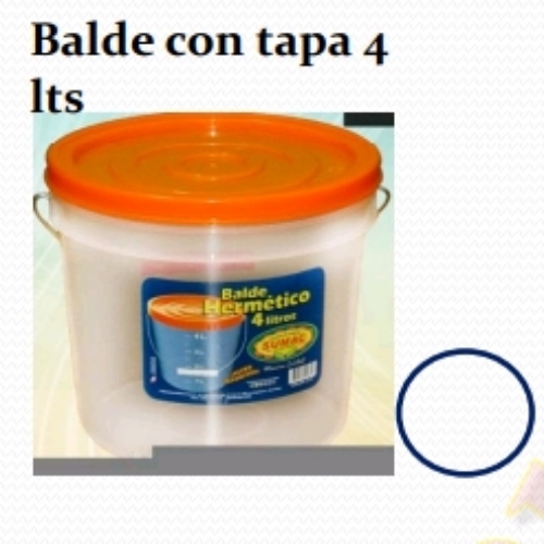 BALDE SUMAC DE 4 LTS TRANS