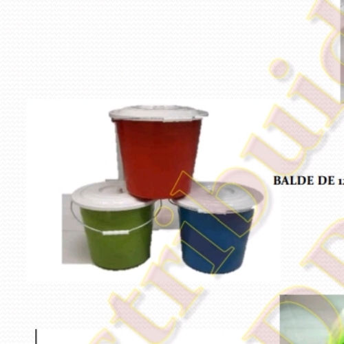 BALDE DE 12 LTS C/TAPA. JAIPLAST
