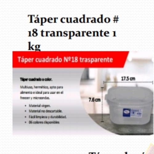 DOC TAPERS CUADRADO TRANS PARIS