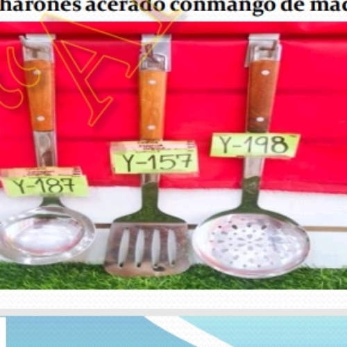 ESPUMADERA ACERO M/MADERA