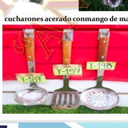 CUCHARON ACERO M/MADERA - IMPORTADO